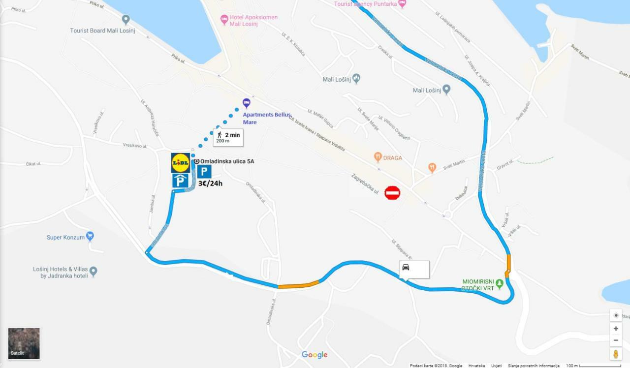Apartments Bellus Mare Mali Lošinj Екстериор снимка